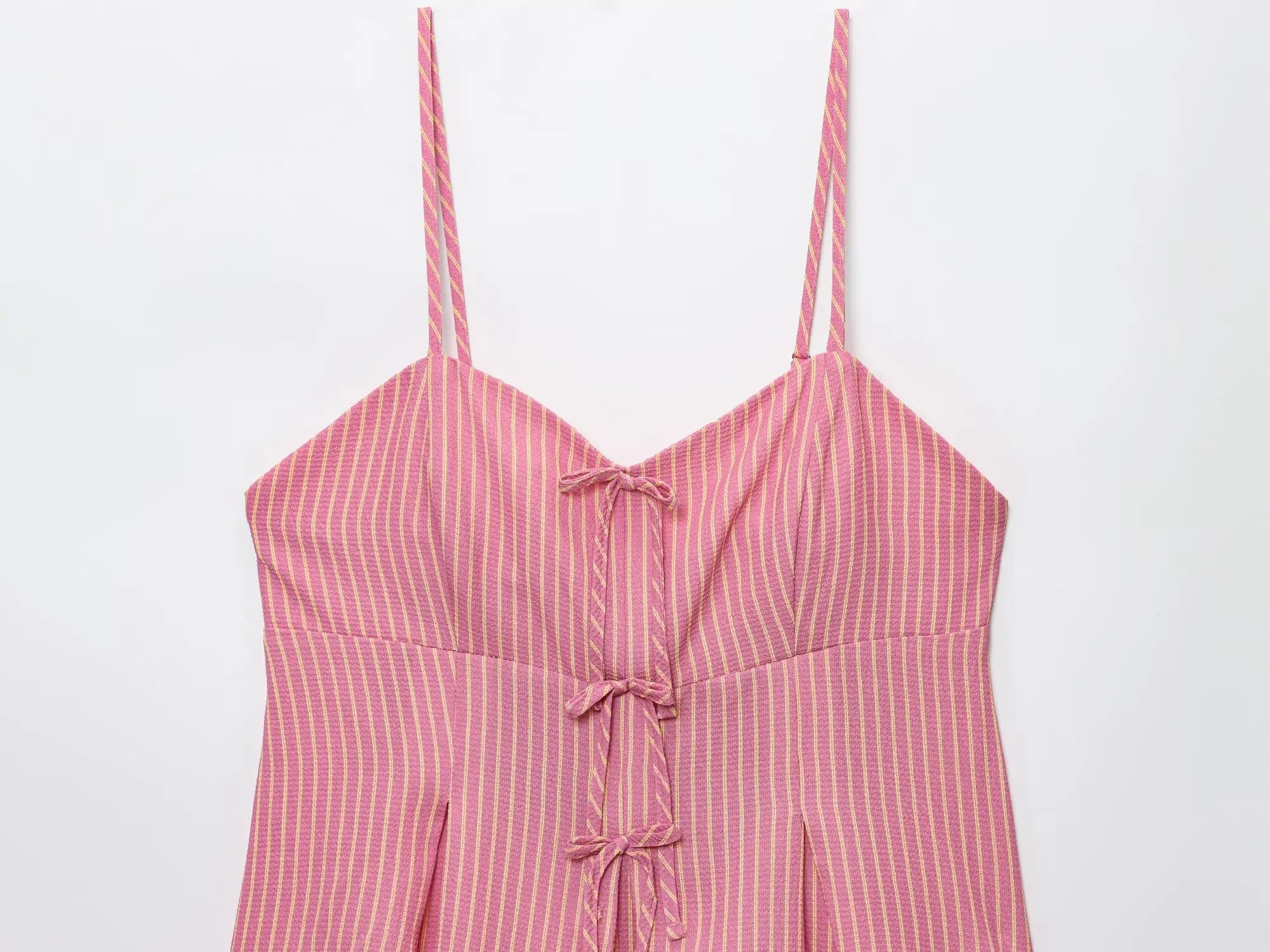 unisex casual outfit vestoraa 's casual bow striped strap - daily wear garment with neutral design detail (USA)