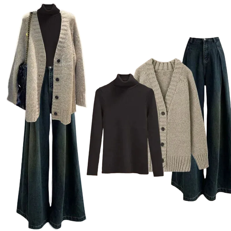 vestoraa 's matching set knitted outfit 5 - casual unisex garment with precision (USA)