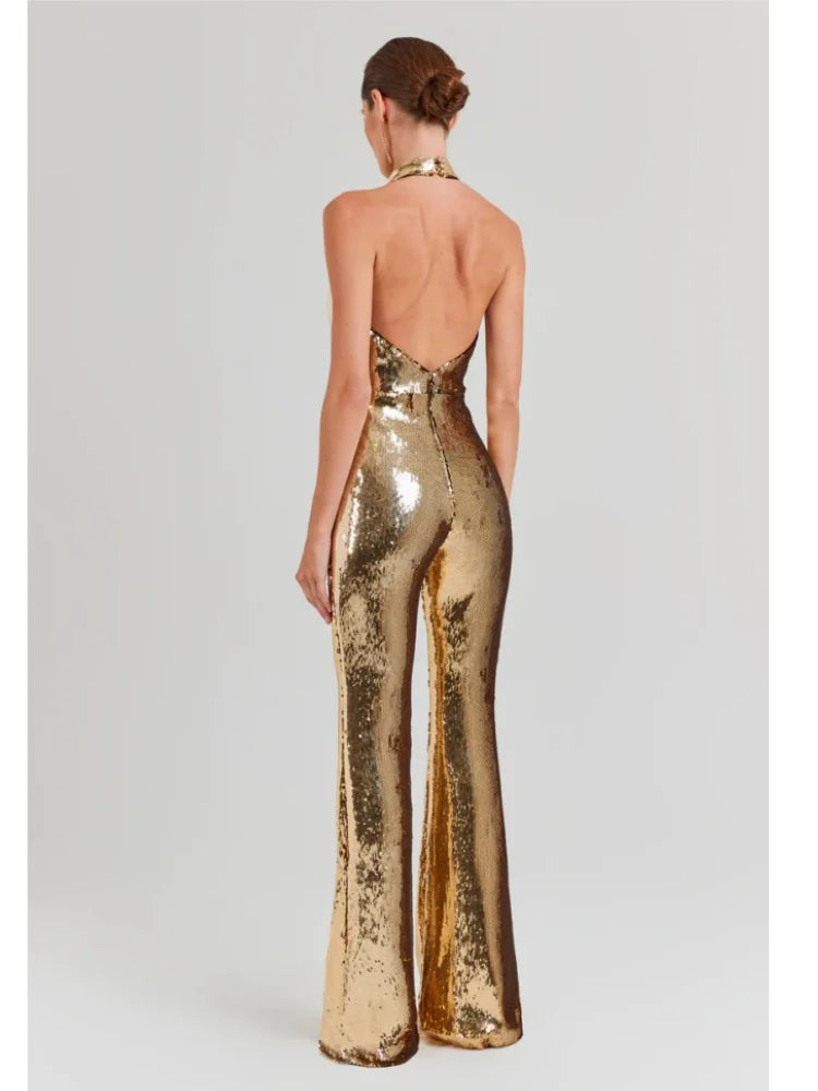 vestoraa ins sexy glitter sequins gold bodycon outfit detail - reliable design, designer, waterproof modern design (USA)