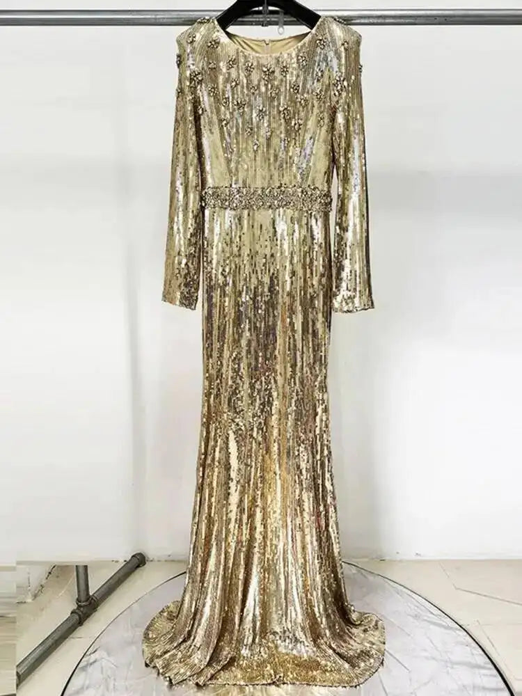 vestoraa eshin s glamorous gold sequin sparkle outfit detail - reliable design, precision, waterproof casual design (USA)