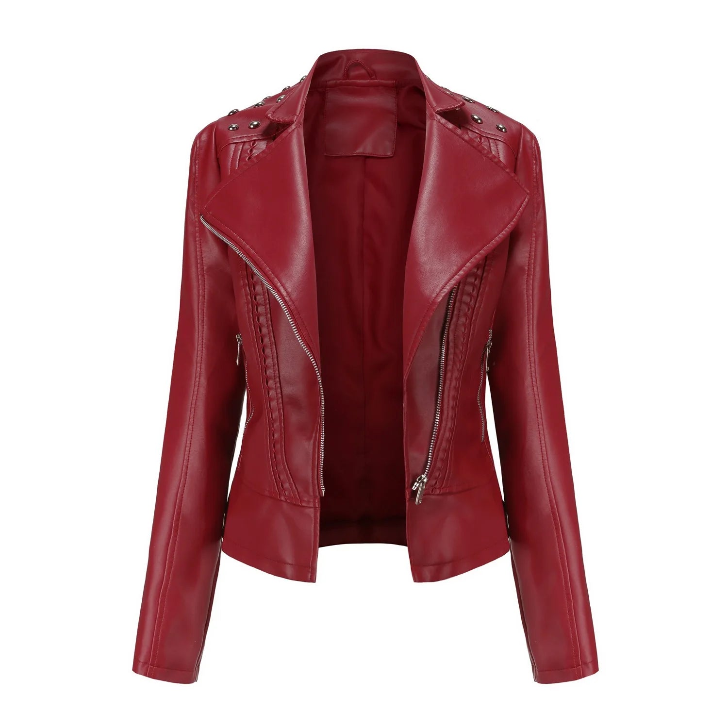 vestoraa 's punk rivet leather jacket retro outfit 10 - casual unisex garment with precision (USA)
