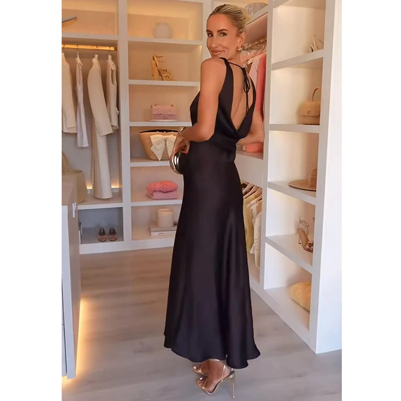 Vestoraa vestoraa dresses 's chic slim 's camisole long unisex garment - precision metal outfit (USA)