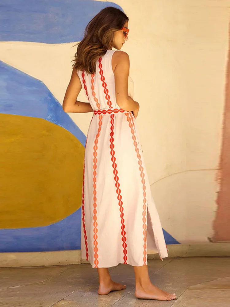 unisex casual outfit vestoraa patchwork contrast 's dressess solid - daily wear garment with neutral design detail (USA)