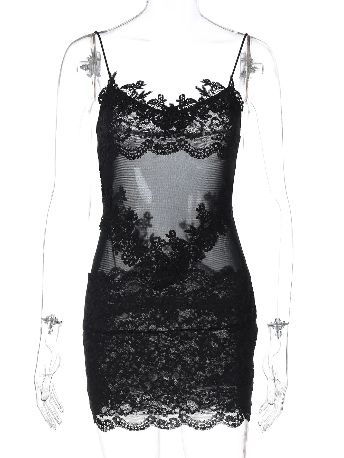 Hugcitar Women'S Fashion Lace Solid Slips - Product Image 6