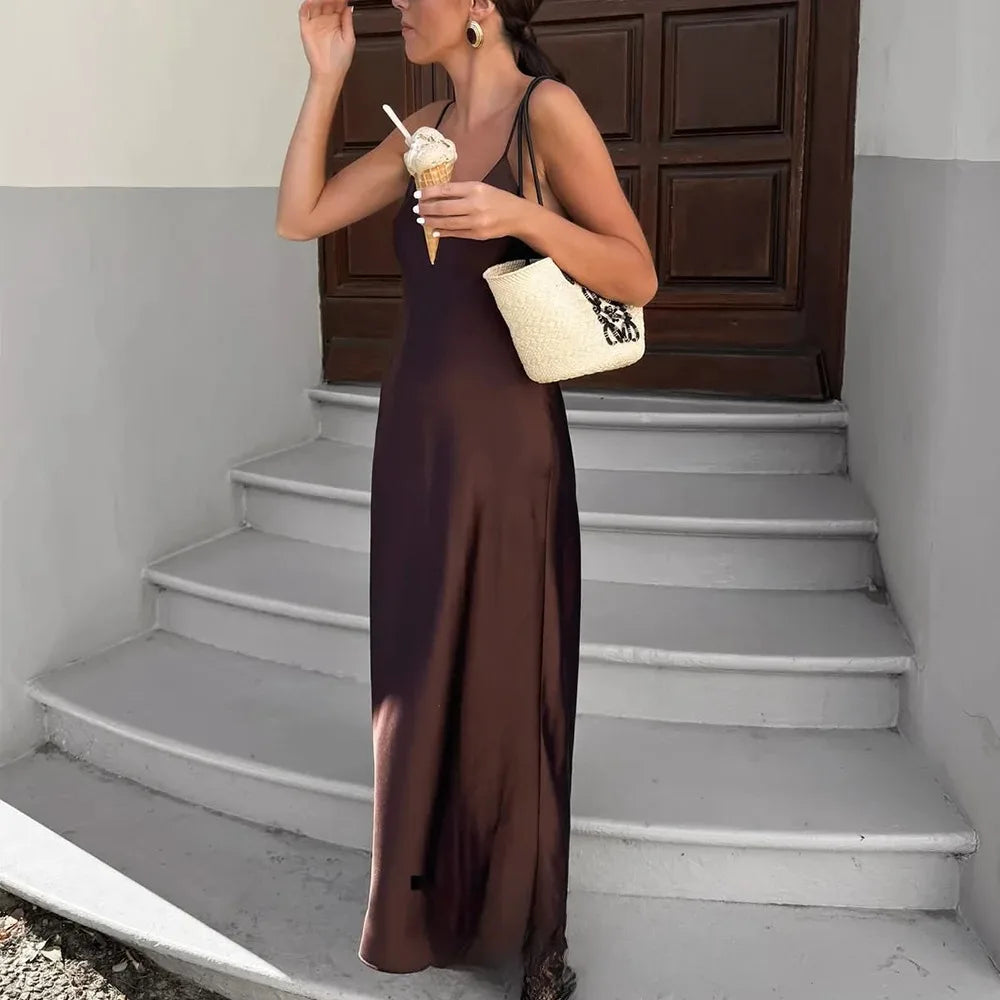 vestoraa kondala sexy chic satin party dress v neck outfit 6 - dress unisex garment with precision (USA)