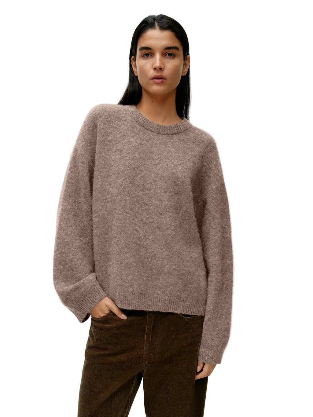 vestoraa hirsionsan basic o neck lantern sleeve sweater outfit 7 - casual unisex garment with precision (USA)