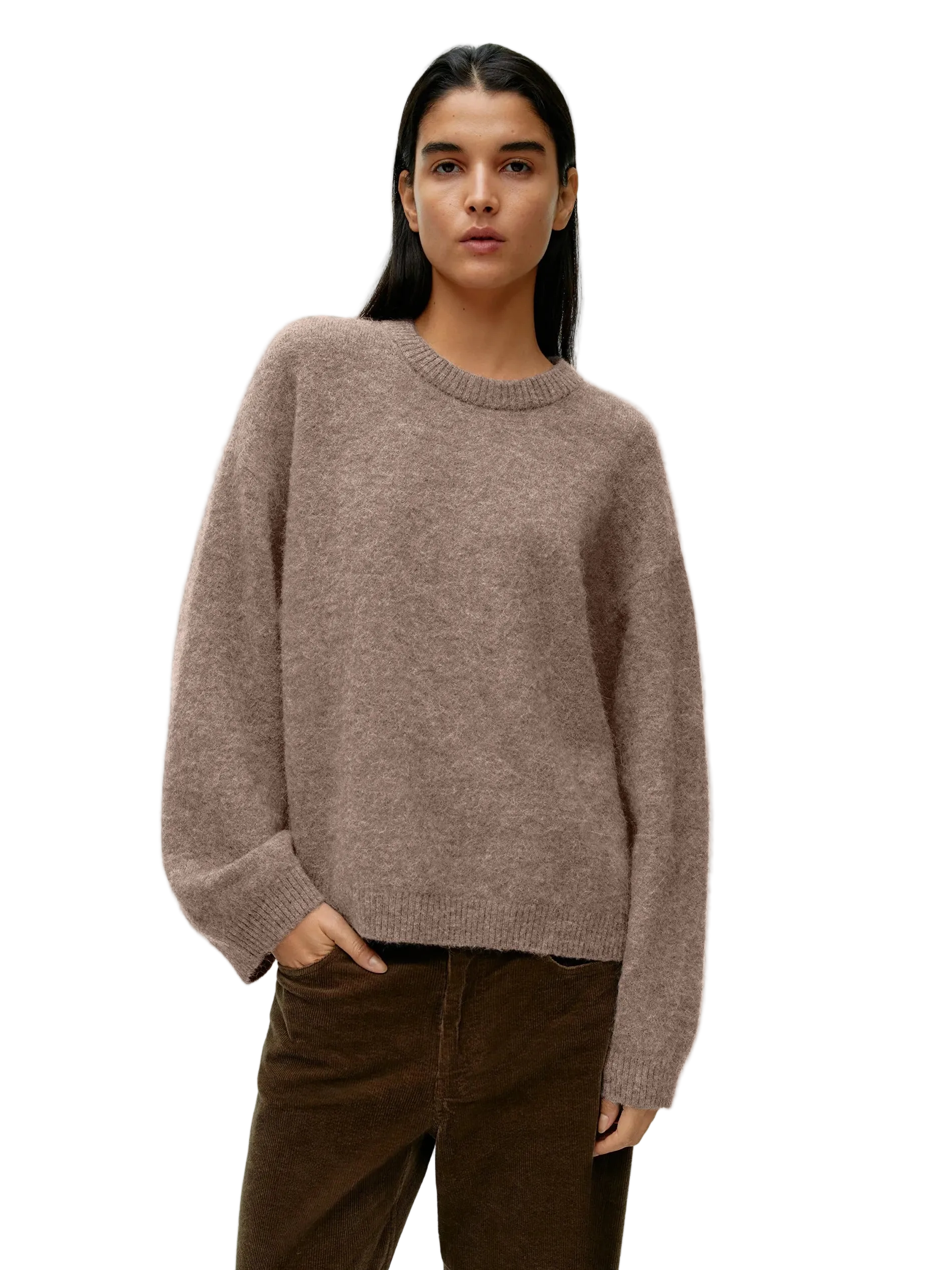 vestoraa hirsionsan basic o neck lantern sleeve sweater outfit 7 - casual unisex garment with precision (USA)