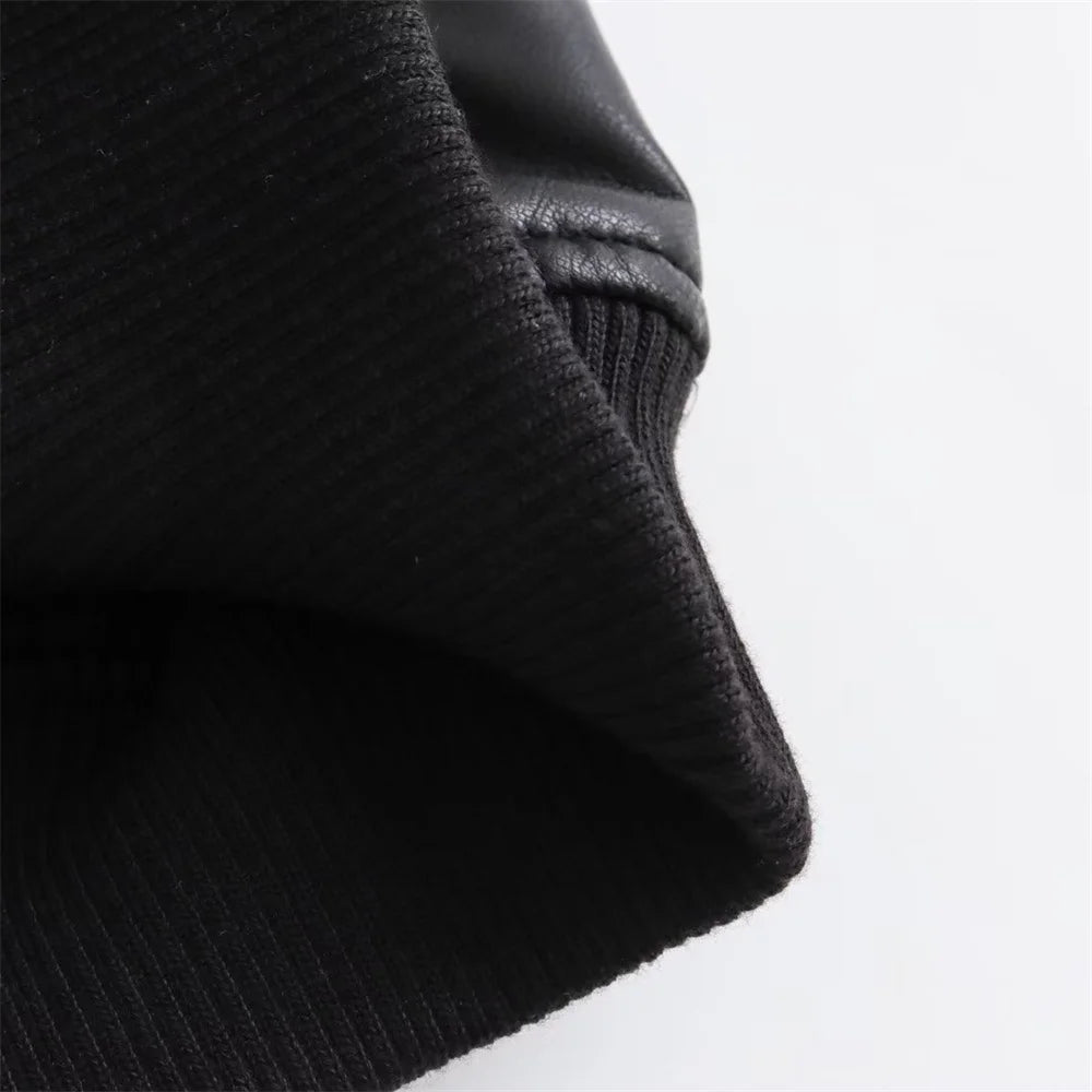 vestoraa 's versatile short motorcycle faux outfit 5 - modern unisex garment with precision (USA)