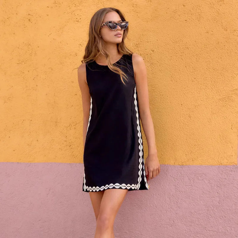 vestoraa patchwork contrast 's dressess solid outfit 9 - casual unisex garment with precision (USA)