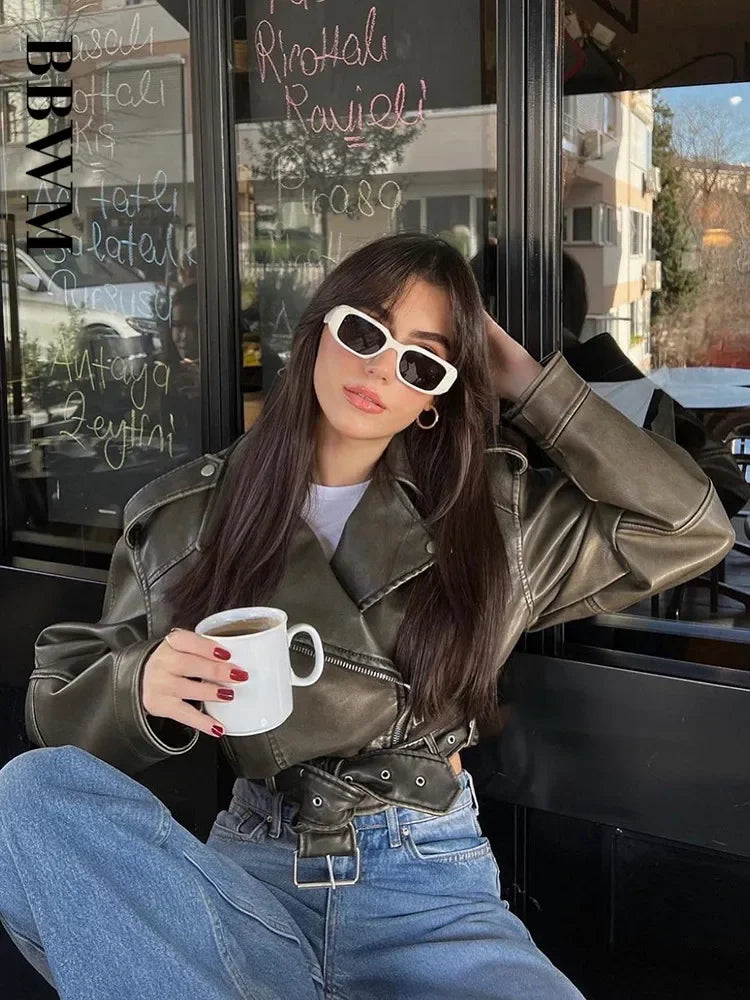 unisex vintage outfit vestoraa bbwm oversized vintage loose pu faux - daily wear garment with neutral design detail (USA)