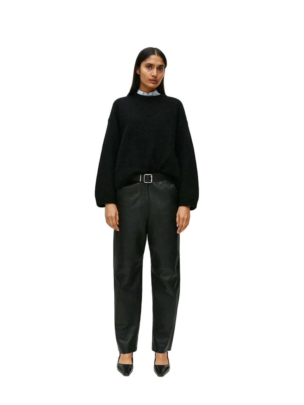 vestoraa hirsionsan basic o neck lantern sleeve sweater outfit detail - reliable design, precision, waterproof casual design