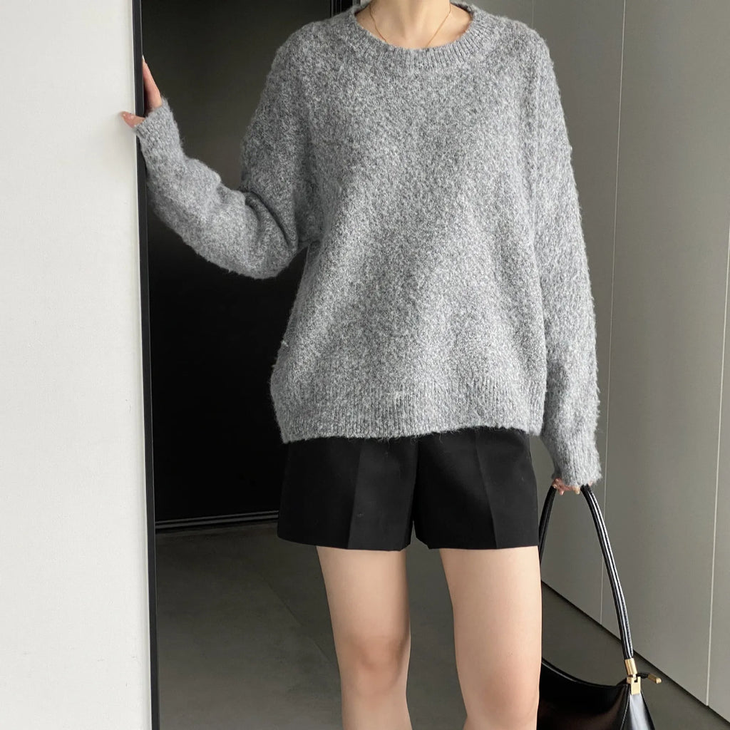 vestoraa casual solid color round neck soft long outfit 6 - casual unisex garment with precision (USA)