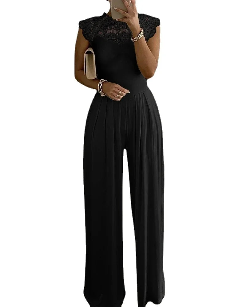 vestoraa jumpsuits lace one piece wide leg outfit detail - reliable design, precision, waterproof modern design (USA)