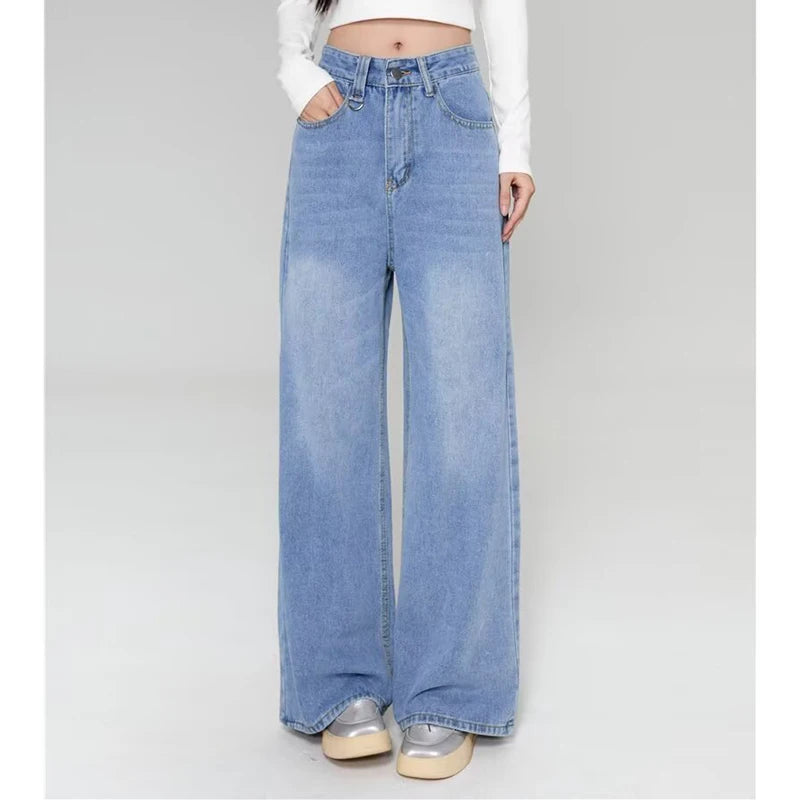 unisex casual outfit vestoraa baggy jeans vintage american straight - daily wear garment with neutral design detail (USA)