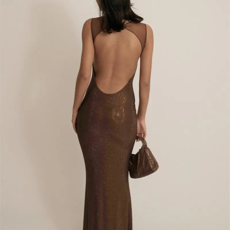 vestoraa multi colours backless shiny rhinestones outfit detail - reliable design, precision, waterproof dress design (USA)