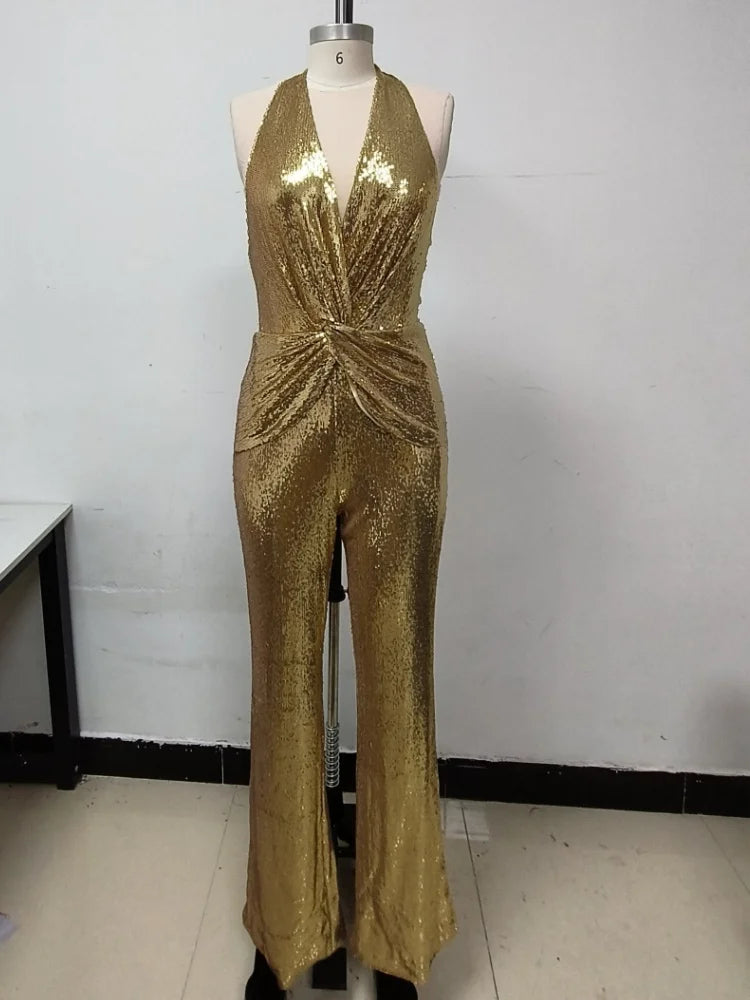 unisex modern outfit vestoraa ins sexy glitter sequins gold bodycon - daily wear garment with gold design detail (USA)
