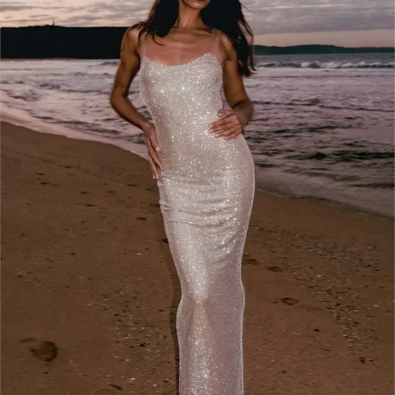 vestoraa multi colours backless shiny rhinestones - dress unisex outfit with precision in neutral cotton (USA)