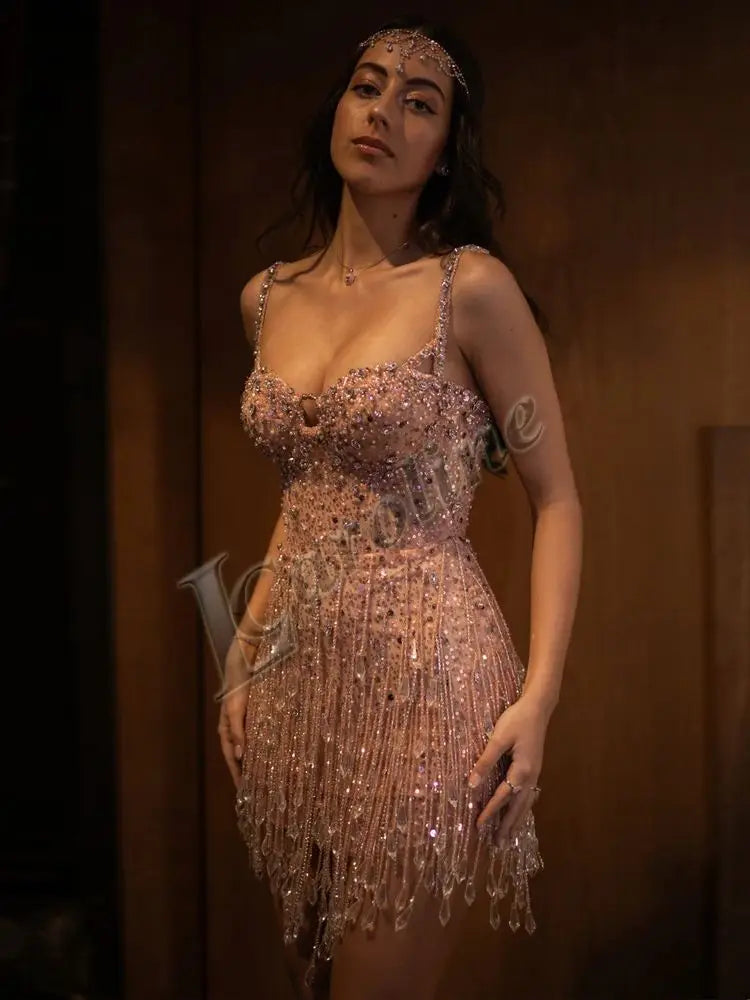 vestoraa caroline rhinestones sexy beadings outfit 5 - dress unisex garment with precision (USA)