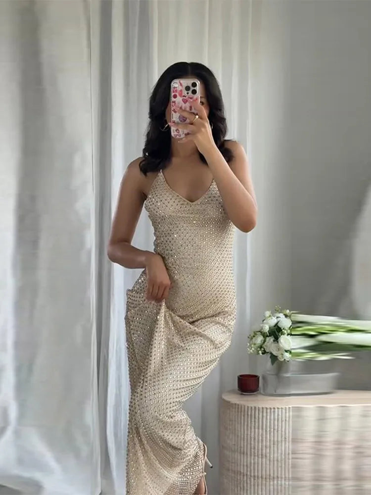 vestoraa chic halter sequined floor-length outfit 5 - dress unisex garment with precision (USA)