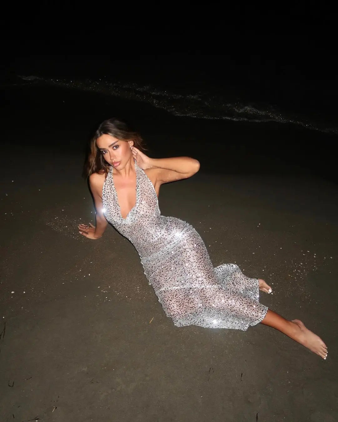 vestoraa 's sexy sequin deep v hanging neck outfit 6 - modern unisex garment with precision (USA)