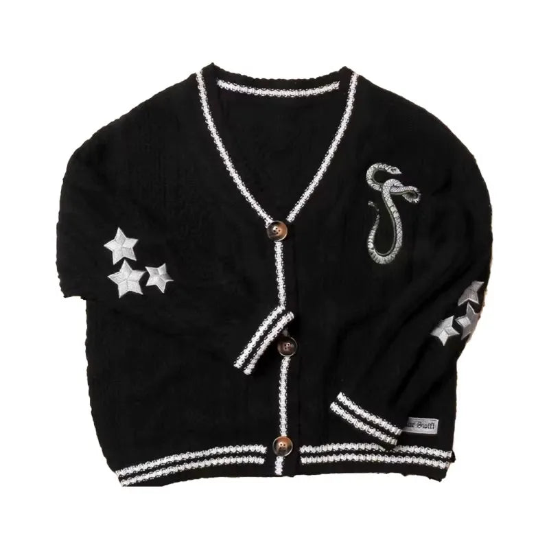 vestoraa reputation cardigan snake star cardigan outfit 5 - vintage unisex garment with precision (USA)