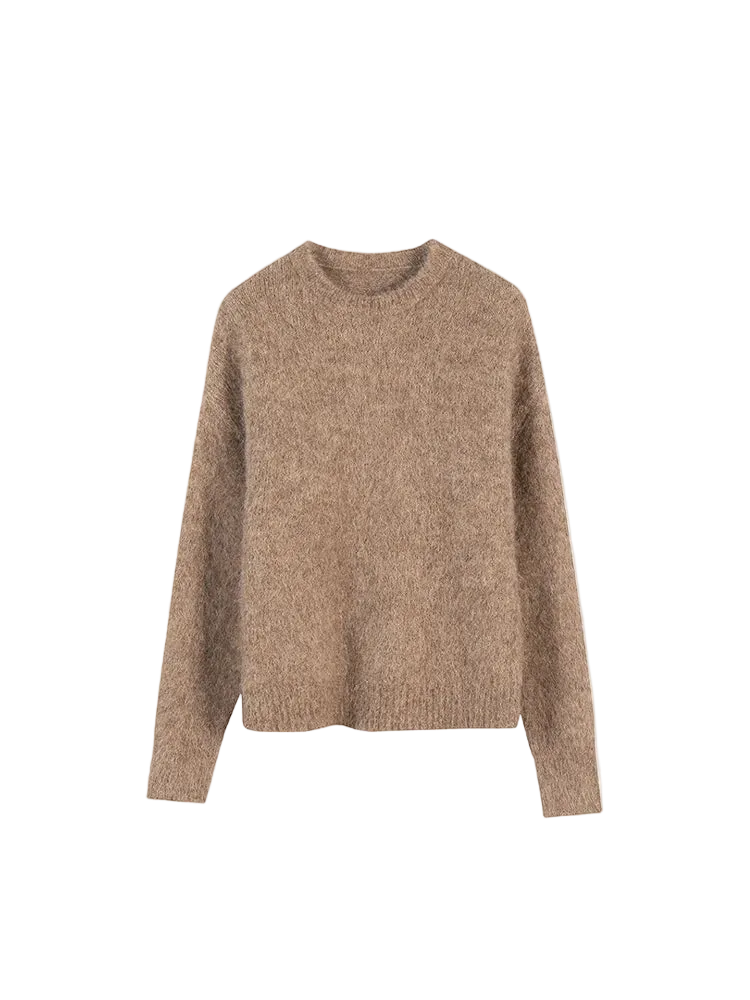 vestoraa suyadream warm alpaca pullovers woman, dropped - casual unisex outfit with precision in neutral metal (USA)
